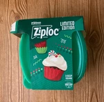 New Ziploc Limited Edition Holiday Medium Deep Square Container Green 3 Count. Fixed Price $18.00.