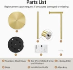 Kes Gold Free Standing Toilet Paper Holder Sus 304 Stainless Steel Rustproof. Fixed Price $31.50.