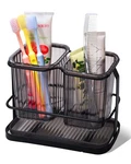 Kone Black Toothbrush Holders For Bathrooms, 2 Cups Wall M.... Fixed Price $24.78.