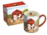 Lang Ceramic Coffee Mug Tea Cup Apple Harwest Farm Multi-color 14 Oz + Gift Box. Fixed Price $24.99.