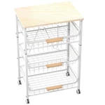 Niuyichee 4-LAYER Fruit Basket Kitchen Food Storage Organizer And Rack. Fixed Price $81.99.