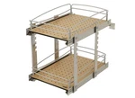 Rev-a-shelf Two-tier Solid Bottom Pullout Base Cabinet Organizer, 54BK-15SC-2-1. Fixed Price $169.99.