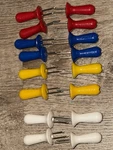 Zyliss Corn On The Cob Holders Set Of 8 Pairs Colorful Interlocking Safe Storage. Fixed Price $12.99.
