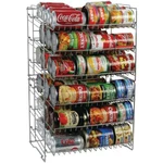 Side-by-side Kitchen Organizer Atlantic Canrack Stackable, 6 Tiers, Silver. Fixed Price $44.18.