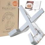 Willow & Croft Recipe Holder. Cookbook Stand. Rustic Farmhouse Plate White. Fixed Price $14.94.