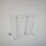 Rev-a-shelf RV-18PB-2 Classic 14-1/4"W Steel Frame Double 35 Qt White. Fixed Price $57.01.
