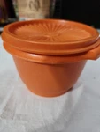 Vintage Tupperware Orange Small Bowl 886- 7 With Lid # 812-19 Cottagecore. Fixed Price $5.99.