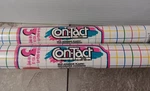 2 Rolls Vtg Rubbermaid Con-tact Paper Color Stripe Candy Shelf Liner 9753. Fixed Price $29.98.