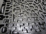 Vintage Cast Iron Register Grate Antique Old Heat Vent Furnace Hardware 10711. Fixed Price $120.00.