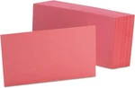 Oxford Blank Color Index Cards, 3" 5", 100 Count (pack Of 1), Cherry. Fixed Price $11.92.