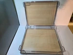 X2 - Hafele 545.60.179 Arena Plus Storage Tray Chrome Maple 15 3/8" 18 1/2". Fixed Price $145.00.