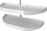 31" Half Moon Lazy Susan Shelf Organizer Kitchen Bathroom Cabinets. Fixed Price $429.99.