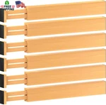 Unbranded Vero Safe 6 Pack Bamboo Drawer Dividers Expandable 17-21.5. Fixed Price $77.31.