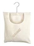 Whitmor Canvas Clothespin Bag Hanging Storage Organizer. Fixed Price $23.66.