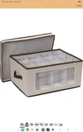 Household Essentials Wine Glass Storage Box, Strong Frame And Natural. Fixed Price $20.99.