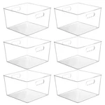 Vtopmart 6 Pack Extra Large Clear Plastic Storage BINS,11X11 Cube Acrylic Org.... Fixed Price $83.63.