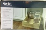 Style Selections Wood Pull-out Cabinet Organizer Drawer 22 X 14 5.1" New. Fixed Price $55.00.