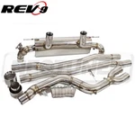 REV9 Stainless Steel Full System Exhaust Kit 4.5" Tip For Supra Gr A90 2020-23. Fixed Price $742.00.