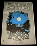 Dixie 1919 Moonlight Down Mini Music Sheet Cotton Field Artwork. Fixed Price $12.75.
