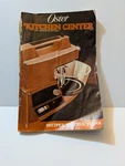 Oster Regency Kitchen Center Instruction Recipe And Accessories Books Manual. Fixed Price $5.99.