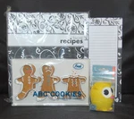 Recipe Book Binder And Cookie Cutter. Fixed Price $19.99.