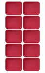 Replacement Lids For Pyrex 7210-PC Cover 3-CUP Rectangle Red 5.75X7.75" 10-PACK. Fixed Price $18.99.