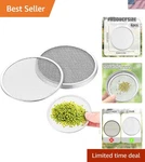 6 Pack Seed Sprouting Jar Lids - 304 Stainless Steel Screen Filter Strainer. Fixed Price $10.63.
