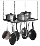 Hanging Pot Rack, Ceiling Mounted Hanger For Kitchen, Metal Cookware Stor.... Fixed Price $26.00.