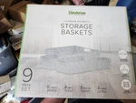 Neaterize Item Container, Woven Storage Baskets For Organizing - Set Of 9 Fabri. Fixed Price $20.00.