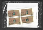 STP0403:STAMPS-CANADA Po Pack #1030 Papal Visit 32 Cent Plate Block Set-mnh. Fixed Price $5.12.
