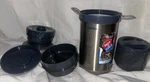 Zojirushi Ms. Bento Stainless-steel Vacuum Lunch Jar 28.5 Oz 3 Containers No Box. Fixed Price $38.99.