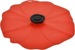 Charles Viancin Large Poppy Flower Reusable Silicone Container Lid 11" Red. Fixed Price $17.50.
