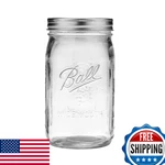 Ball Wide Mouth Glass Mason Jars With Lids & Bands - Canning, Pickling, Crafts. Fixed Price $65.51.