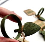 Garden Spade Napkin Rings Brunch Green Painted Metal Set Of 10 Park Designs. Fixed Price $30.00.