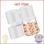 Sadoia 32 Pcs Oui Yogurt Jars Lids, Plastic Container Sealed Aga. Fixed Price $12.22.
