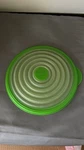 Tupperware 8.25" Stuffable Green Plastic Translucent Silicon Lid 5319A-3 Vintage. Fixed Price $6.99.
