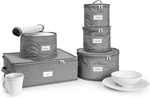 Dinnerware Storage 5-PIECE Set For Protecting Transporting 12. Fixed Price $53.99.