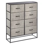 Mdesign Wide Modern 8-DRAWER Dresser Storage Unit Black/graphite Gray. Fixed Price $39.99.
