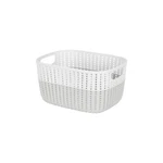 Simplify 2-TONE Decorative Medium Storage Basket In Heather Grey DIMENSIONS:11"X. Fixed Price $31.81.