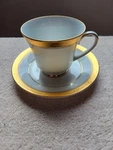 Crestwood Gold Noritake 4167 Footed Cup And Saucer Set Guc See Issues Below. Fixed Price $15.90.