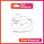 321DONE Recipe Cards Set Of 50, Double-sided Thick 3X7 Modern White. Fixed Price $18.31.
