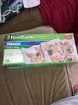 New Genuine Foodsaver 1-GALLON Pre-cut Vacuum Seal Bags Clear Pack Of 28. Fixed Price $20.00.