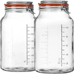 Super Wide-mouth Glass Jars With Hinged Lids, 1-GALLON (4100 Ml) Leak Proof. Fixed Price $50.62.