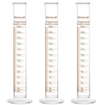 Stonylab 3-PACK Borosilicate Glass 250ML Heavy Wall Graduated Cylinder Measur.... Fixed Price $36.37.