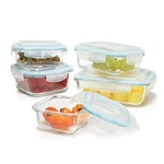 Gourmet Home Products 10 Pc Glass Food Storage Container Set Variable, Clear. Fixed Price $56.98.