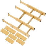 Utoplike 4 Pcs Bamboo Kitchen Drawer Dividers With Inserts(fits 15"-17.7" Dra.... Fixed Price $42.66.