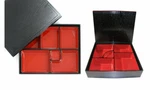 Japanbargain Brand Sushi Bento Box 3 Piece Set Black Red (different Size). Fixed Price $33.50.
