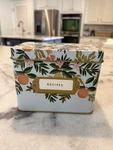 Rifle Paper Co. Home Anthropologie Citrus Floral Tin Recipe Box Cards & Dividers. Fixed Price $18.00.