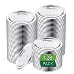 128-COUNT, Regular Canning 70MM MOUTH(128 Lids), Silver. Fixed Price $37.99.