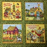 Cat House Tea Garden Quilting Fabric 1/2 Yard Patchwork Multicolour "sweet Home". Fixed Price $9.19.
